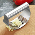 Stainless Steel Garlic Press & Crusher | Ergonomic Handle | Easy Clean Kitchen Tool