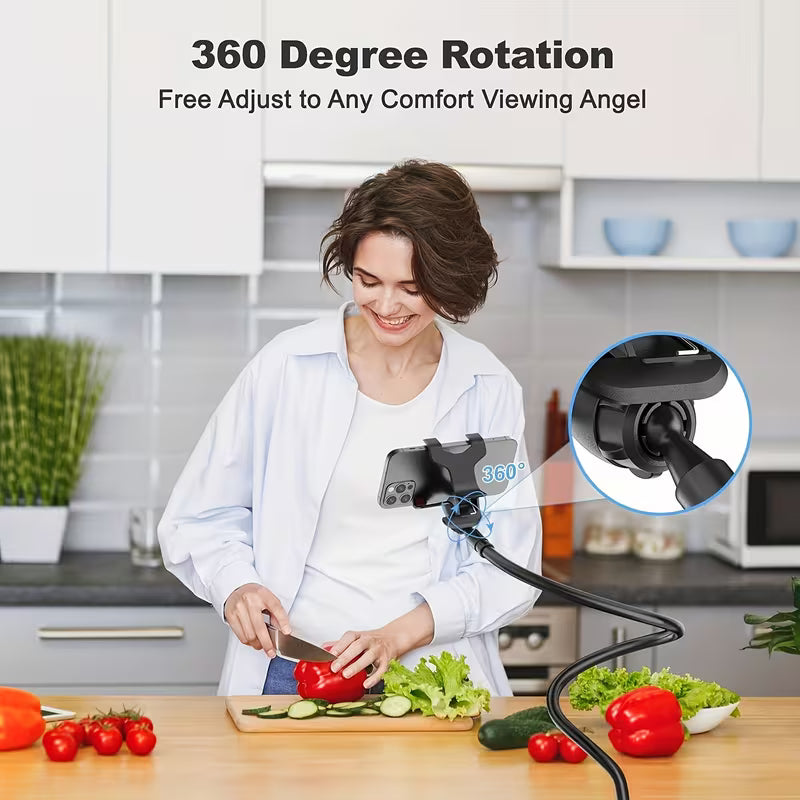 360° Flexible Lazy Phone Holder Stand – Adjustable Bed & Desk Mount